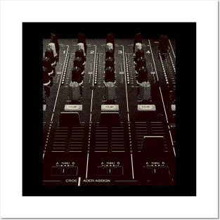 DJ Mixer, Fader and Knobs - Photo Posters and Art